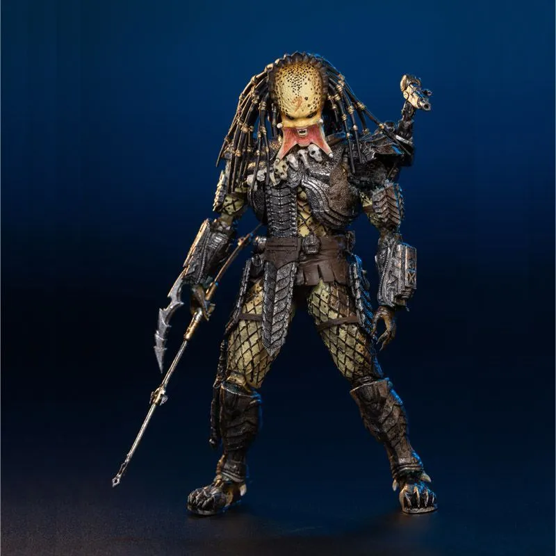 Hiya Toys Alien Vs Predator - Unmasked Scar Predator PX Figur 4 Hiya Toys Alien Vs Predator - Unmasked Scar Predator PX Figur – Bild 2