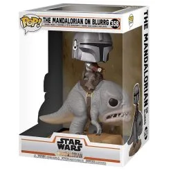 FUNKO POP - Star Wars Deluxe - The Mandalorian On Blurrg Figur