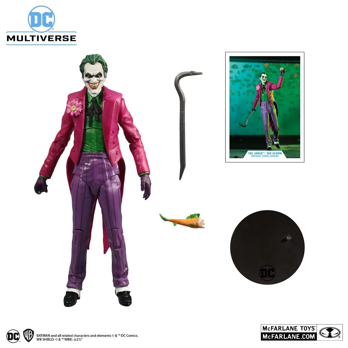 McFarlane Toys DC Multiverse - The Joker (The Clown) - Three Jokers - Actionfigur 3 McFarlane Toys DC Multiverse - The Joker (The Clown) - Three Jokers - Actionfigur