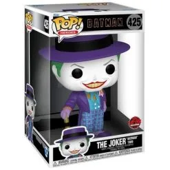 FUNKO POP! - The Joker With Hat Figur - Batman 1989 25cm -Film Figuren Verkäufe 425 funko pop figure dc comics the joker batman 1989 supersized box