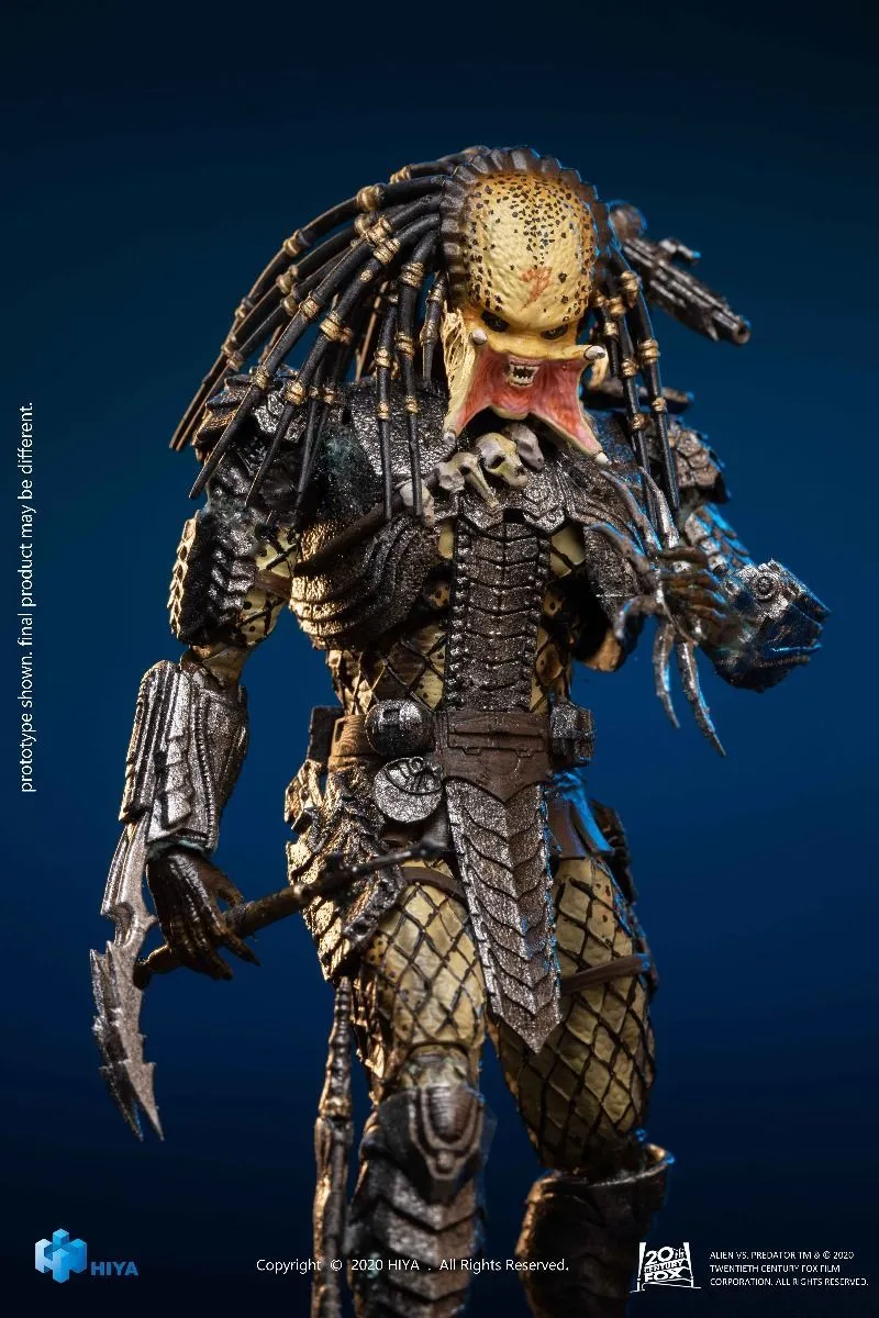 Hiya Toys Alien Vs Predator - Unmasked Scar Predator PX Figur 10 Hiya Toys Alien Vs Predator - Unmasked Scar Predator PX Figur – Bild 8