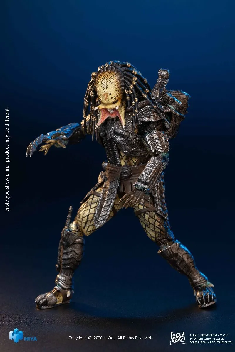 Hiya Toys Alien Vs Predator - Unmasked Scar Predator PX Figur 7 Hiya Toys Alien Vs Predator - Unmasked Scar Predator PX Figur – Bild 5