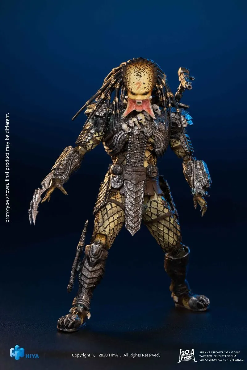 Hiya Toys Alien Vs Predator - Unmasked Scar Predator PX Figur 9 Hiya Toys Alien Vs Predator - Unmasked Scar Predator PX Figur – Bild 7