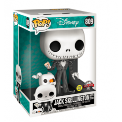 FUNKO POP! - Jack Skellington Mit Zero Figur - Nightmare Before XMas 25cm (Glow) -Film Figuren Verkäufe 68983 jjyfzc2