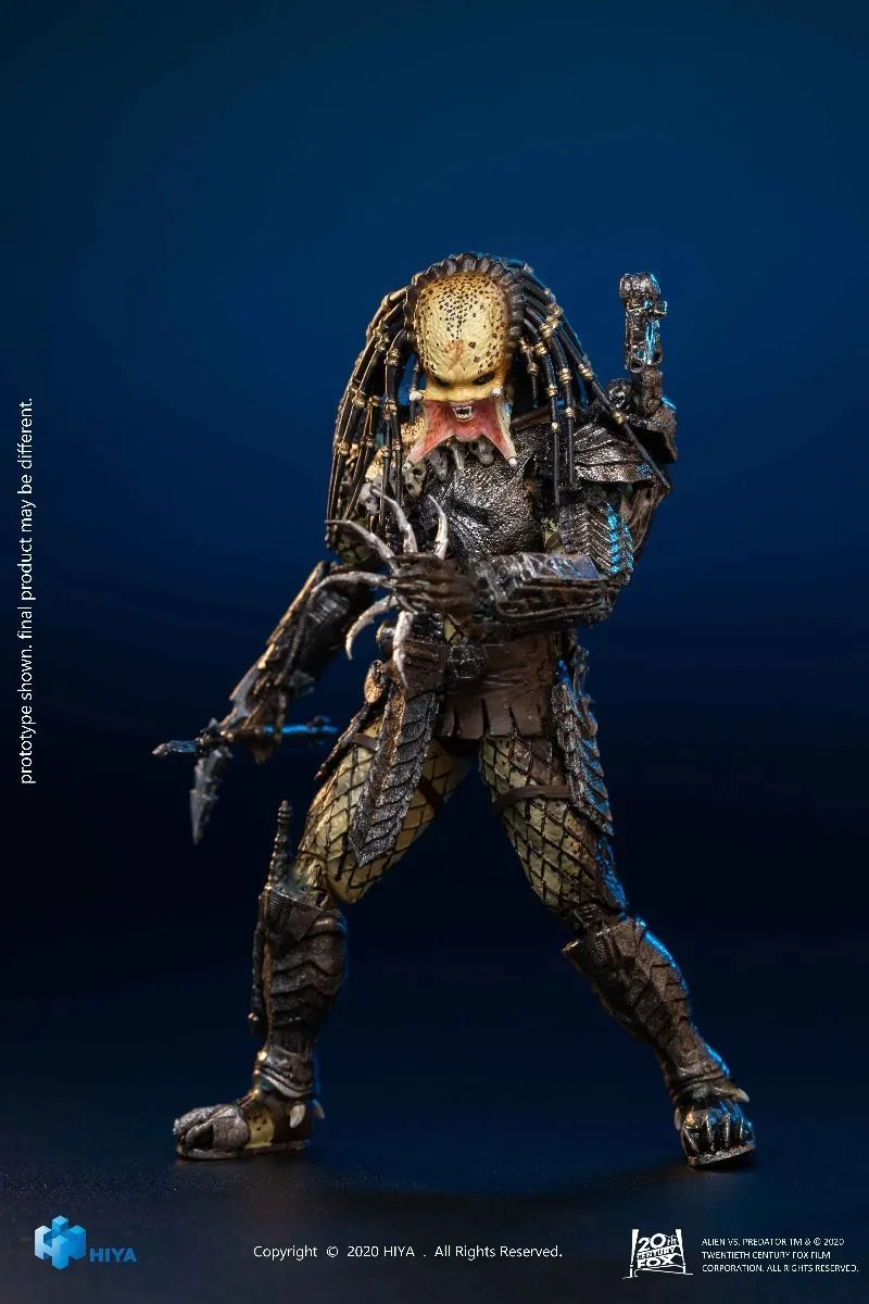 Hiya Toys Alien Vs Predator - Unmasked Scar Predator PX Figur 6 Hiya Toys Alien Vs Predator - Unmasked Scar Predator PX Figur – Bild 4