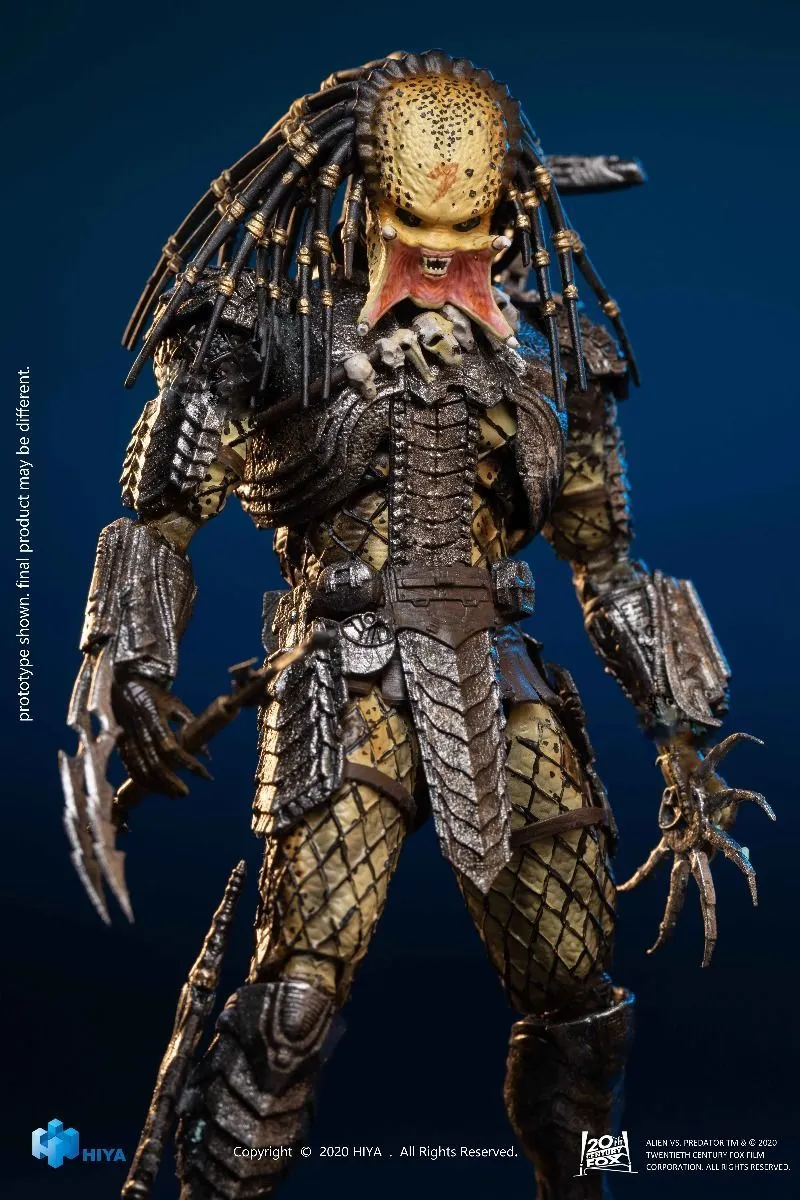 Hiya Toys Alien Vs Predator - Unmasked Scar Predator PX Figur 12 Hiya Toys Alien Vs Predator - Unmasked Scar Predator PX Figur – Bild 10