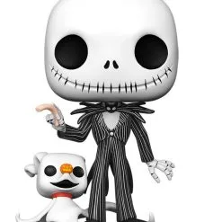 FUNKO POP! - Jack Skellington Mit Zero Figur - Nightmare Before XMas 25cm (Glow) -Film Figuren Verkäufe 889698517744 back