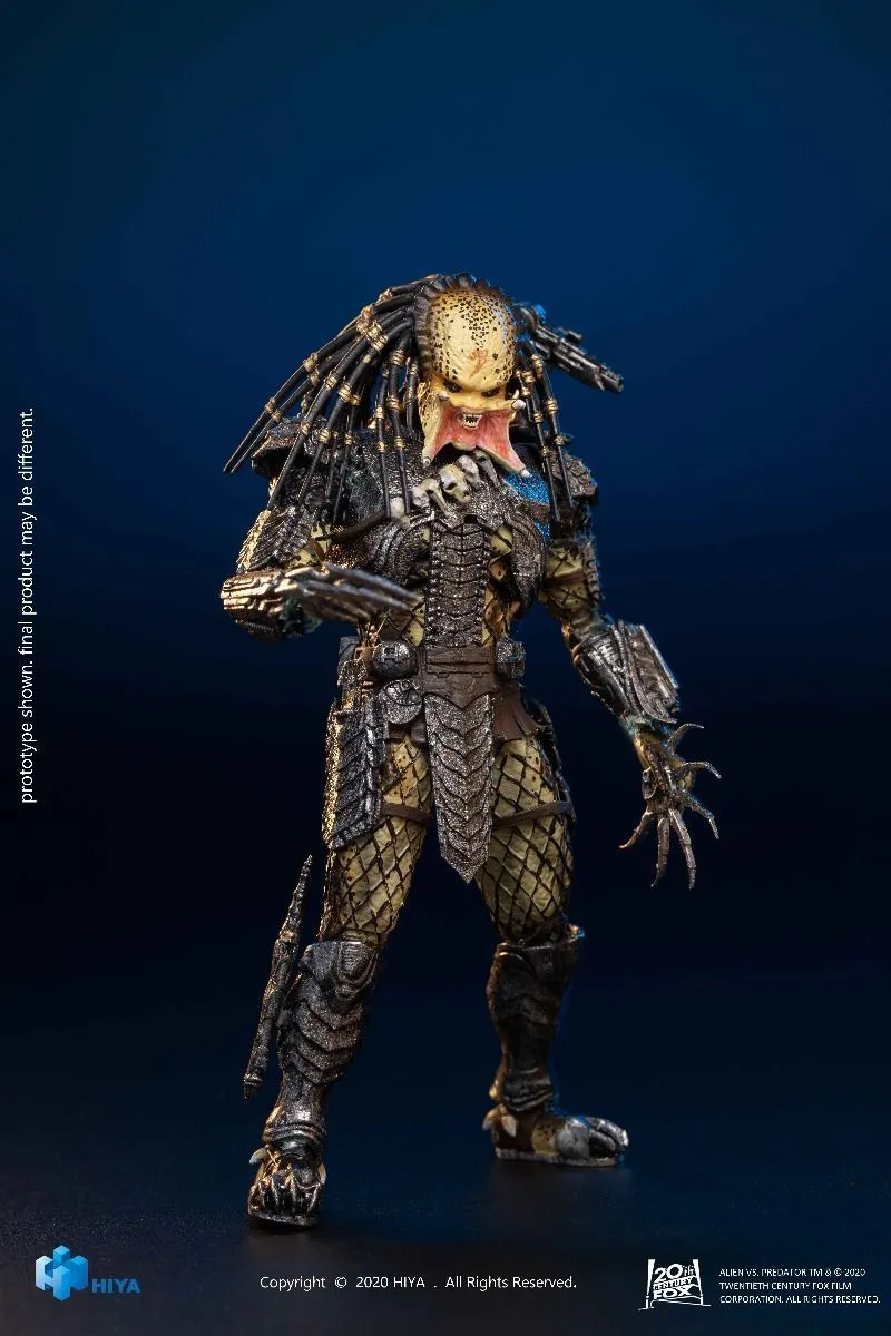 Hiya Toys Alien Vs Predator - Unmasked Scar Predator PX Figur 11 Hiya Toys Alien Vs Predator - Unmasked Scar Predator PX Figur – Bild 9
