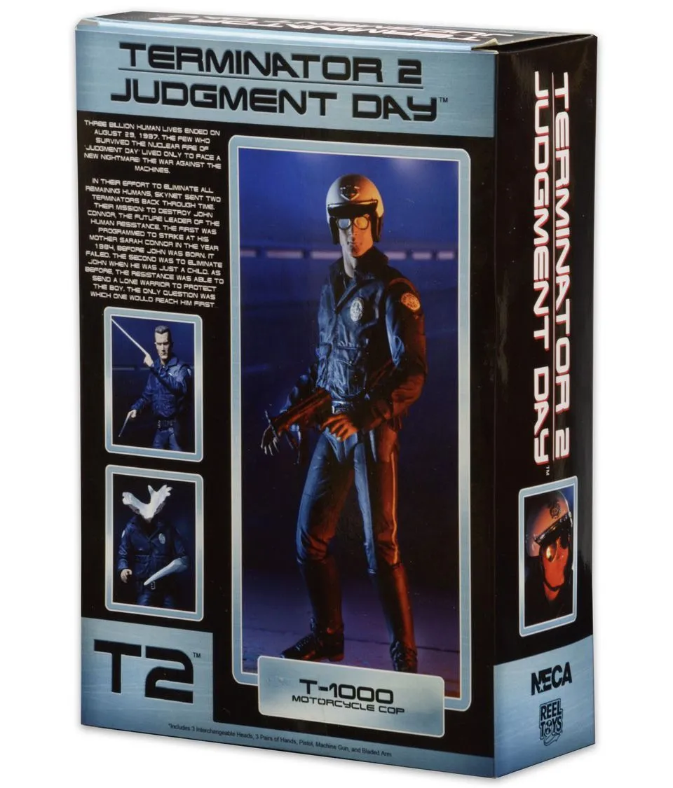 NECA Terminator 2 Judgment Day - Ultimate T-1000 Motorcycle Cop Figur 5 NECA Terminator 2 Judgment Day - Ultimate T-1000 Motorcycle Cop Figur – Bild 3