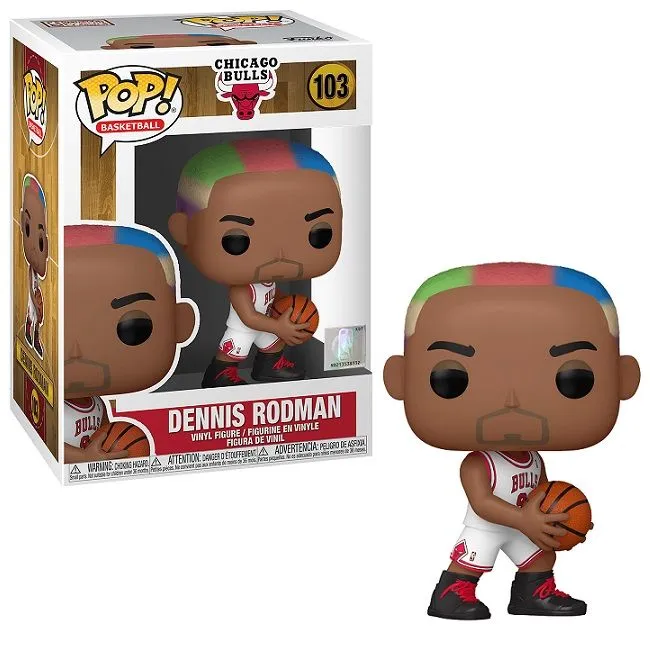 FUNKO POP! - Dennis Rodman Figur - Chicago Bulls Home 3 FUNKO POP! - Dennis Rodman Figur - Chicago Bulls Home