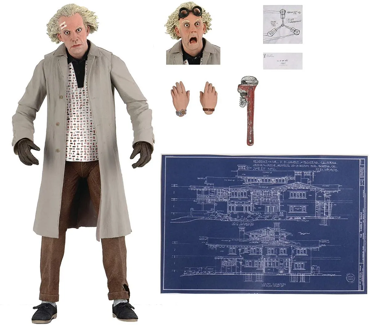 NECA Zurück In Die Zukunft - Doc Brown Ultimate Actionfigur 15 NECA Zurück In Die Zukunft - Doc Brown Ultimate Actionfigur – Bild 13