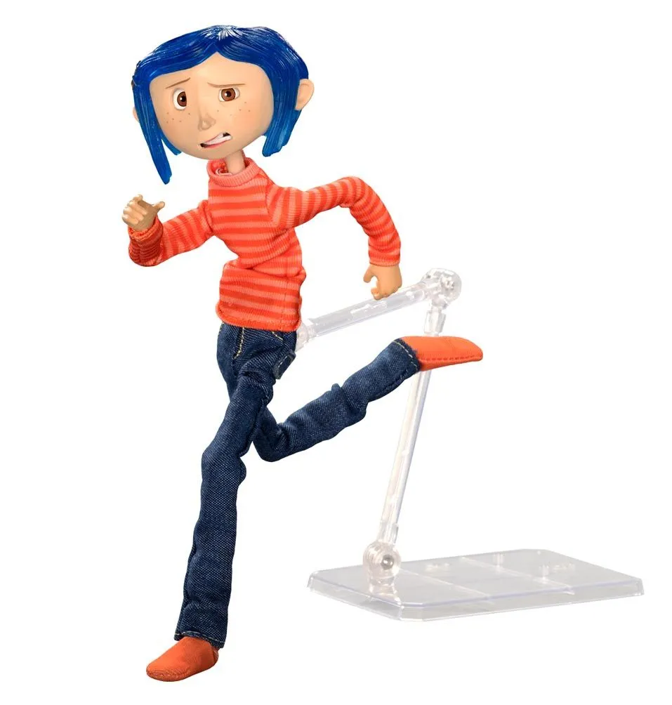 NECA Coraline Articulated Figur - Coraline In Striped Shirt And Jeans 4 NECA Coraline Articulated Figur - Coraline In Striped Shirt And Jeans – Bild 2