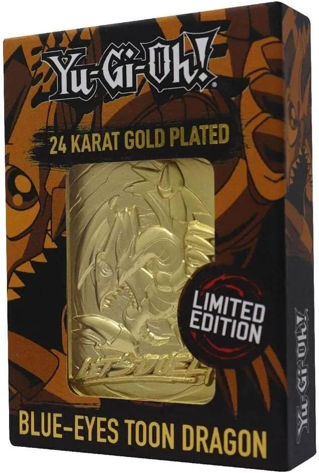 Diverse Fanattik - Yu-Gi-Oh! - Blue Eyes Toon Dragon 24 Karat Gold Plated 3 Diverse Fanattik - Yu-Gi-Oh! - Blue Eyes Toon Dragon 24 Karat Gold Plated