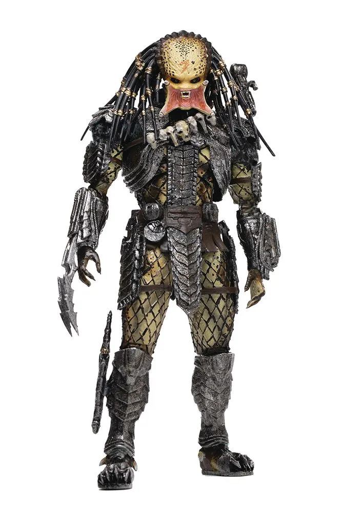 Hiya Toys Alien Vs Predator - Unmasked Scar Predator PX Figur 3 Hiya Toys Alien Vs Predator - Unmasked Scar Predator PX Figur